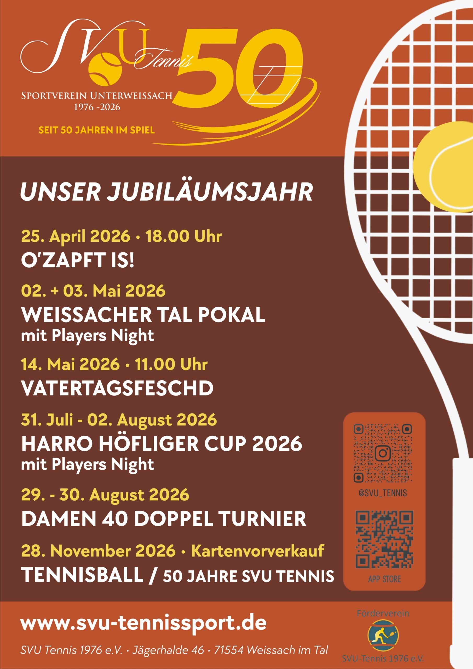 Du betrachtest gerade Unsere Veranstaltungen im Jubiläumsjahr