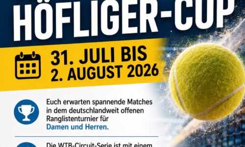 Hochklassiges Tennis beim Harro-Höfliger-Cup