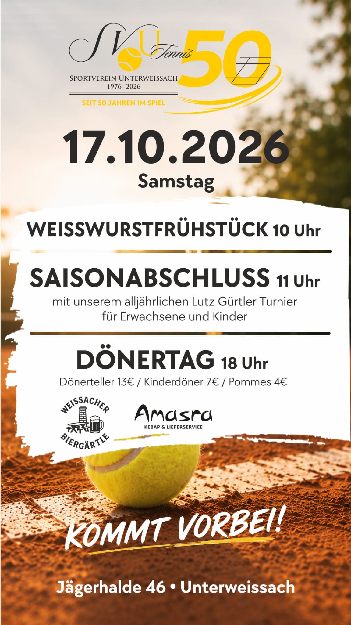Du betrachtest gerade 🎉 SAISONABSCHLUSS & DÖNERTAG BEIM SVU-TENNIS! 🎉🥙
