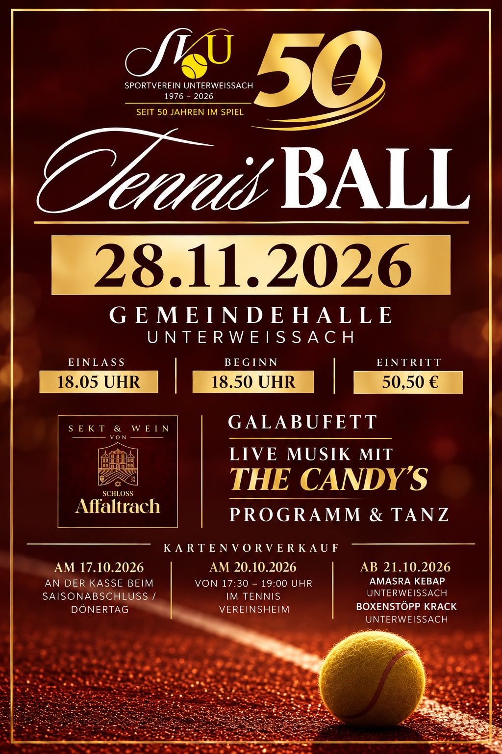 Du betrachtest gerade 🕺 Einladung zum Tennis-Ball 💃